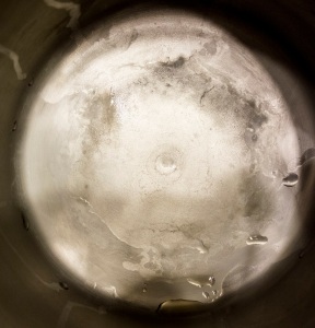 Distillation residue from 1 gallon of Icelandic Glacial Spring water